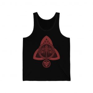 Red Celtic Dragonfly Unisex Jersey Tank