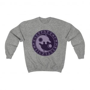 Purple Runic Wolf Unisex Sweatshirt