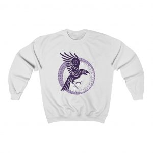 Purple Raven Of Odin Unisex Sweatshirt
