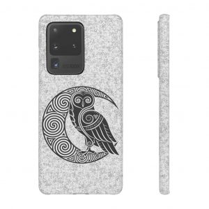 Gray Celtic Owl Moon Samsung Snap Case