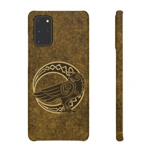 Gold Celtic Raven Moon Samsung Snap Case