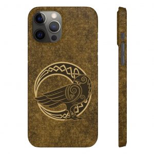 Gold Celtic Raven Moon iPhone Snap Case