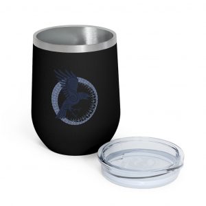 Blue Raven Of Odin 12oz Insulated Wine Tumbler