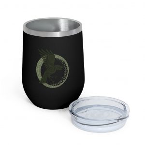 Green Raven Of Odin 12oz Insulated Wine Tumbler