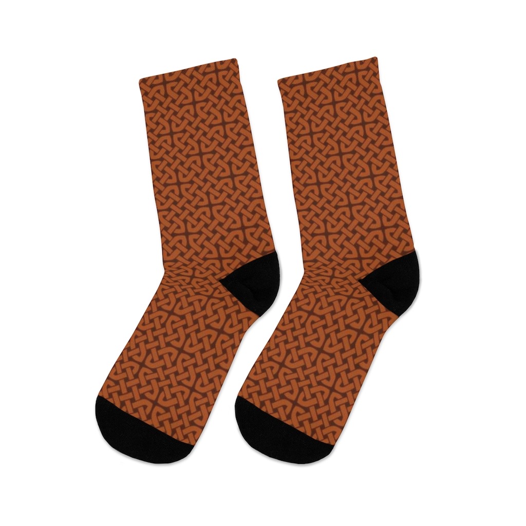 Copper Celtic Knot Socks