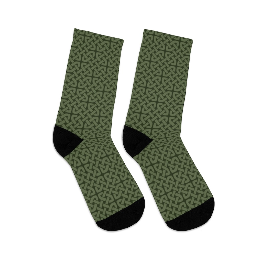 Green Celtic Knot Socks