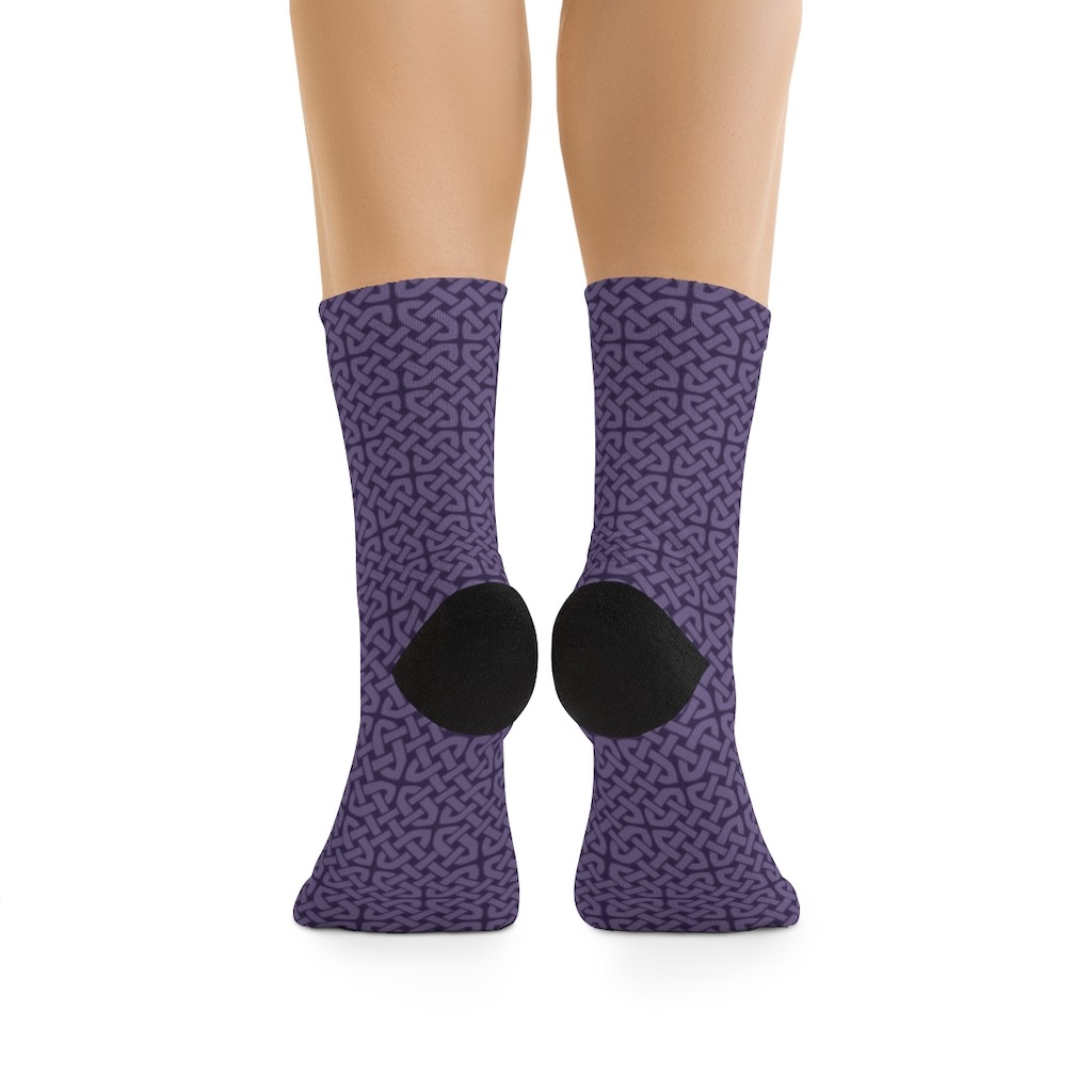 Purple Celtic Knot Socks