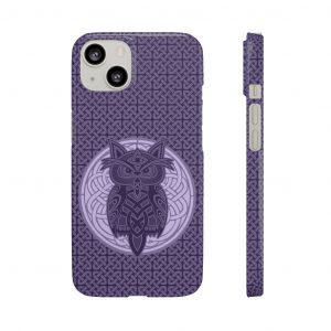 Purple Celtic Knot Owl iPhone Snap Case