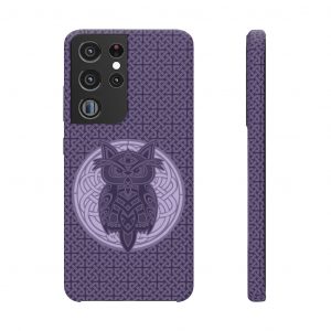 Purple Celtic Knot Owl Samsung Snap Case