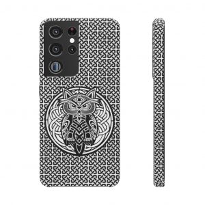 Black & White Celtic Knot Owl Samsung Snap Case