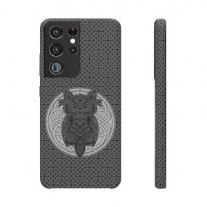 Gray Celtic Knot Owl Samsung Snap Case