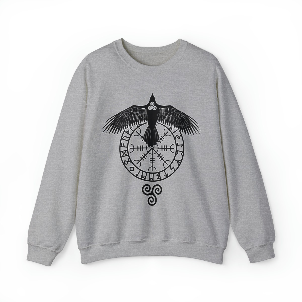 Runic Raven Crewneck Sweatshirt