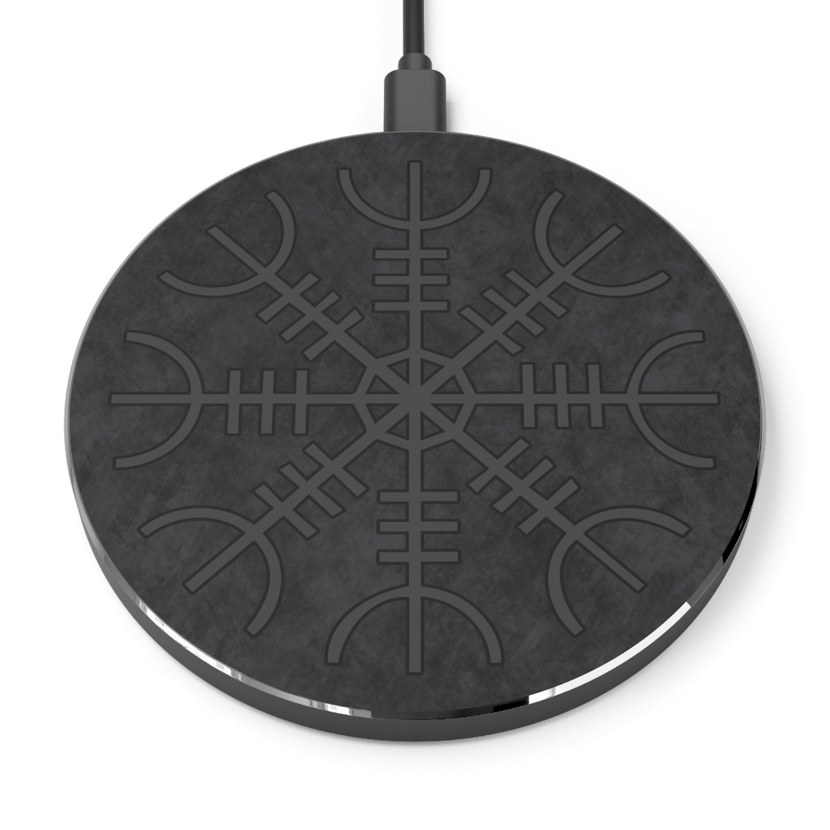 Gray Helm Of Awe Wireless Charger