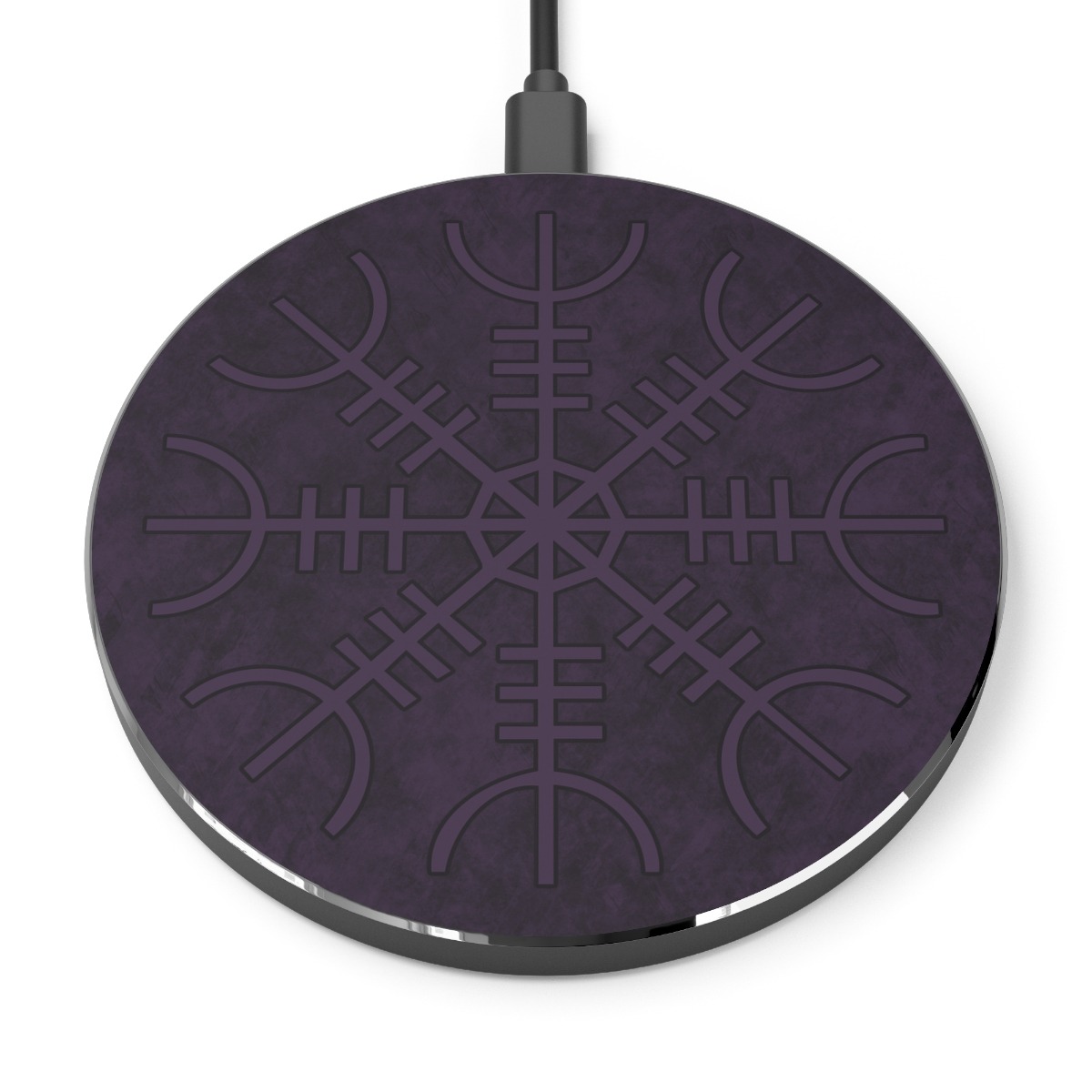 Purple Helm Of Awe Wireless Charger