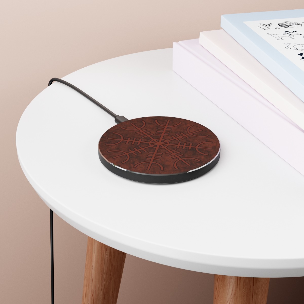 Rust Helm Of Awe Wireless Charger