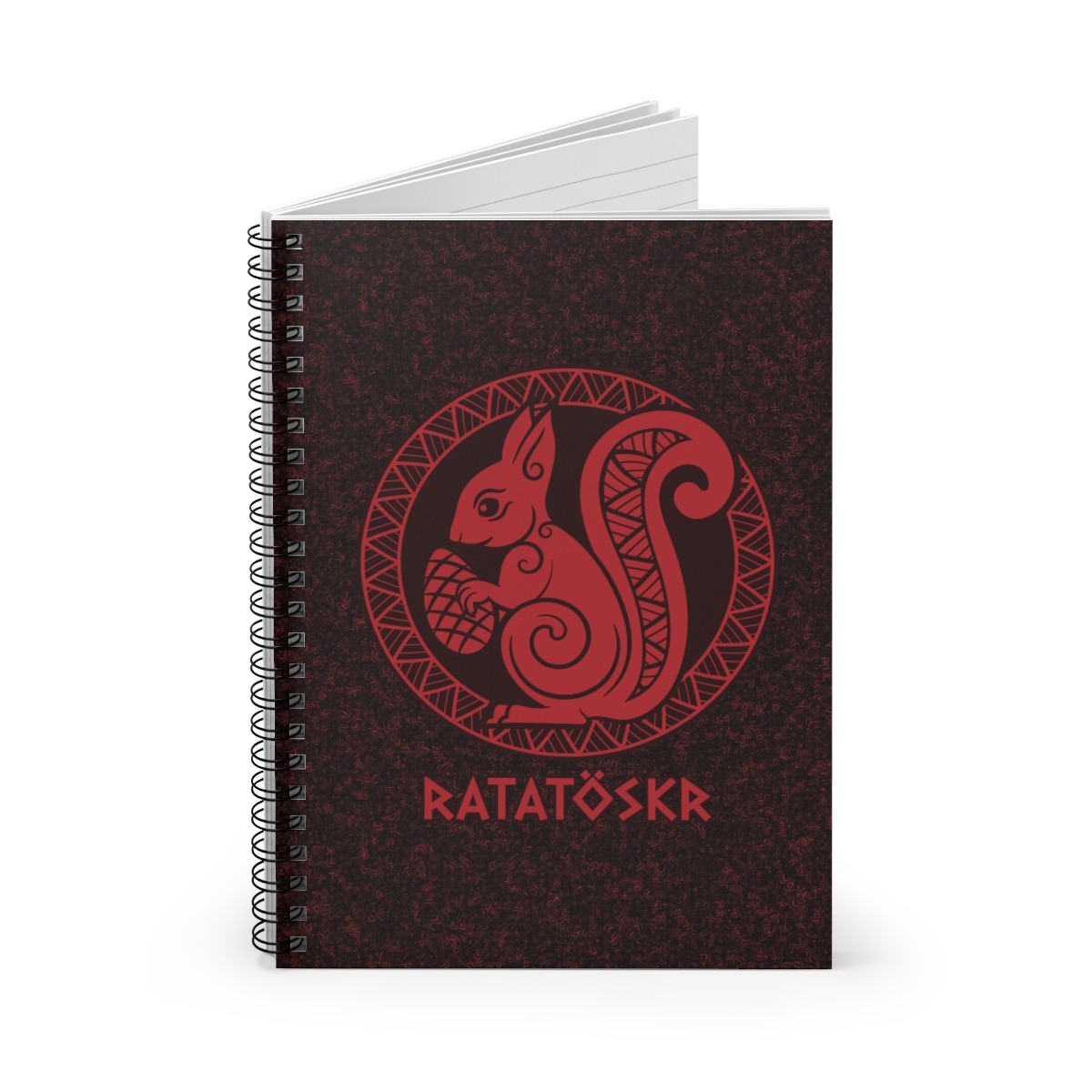Red Ratatoskr Spiral Notebook