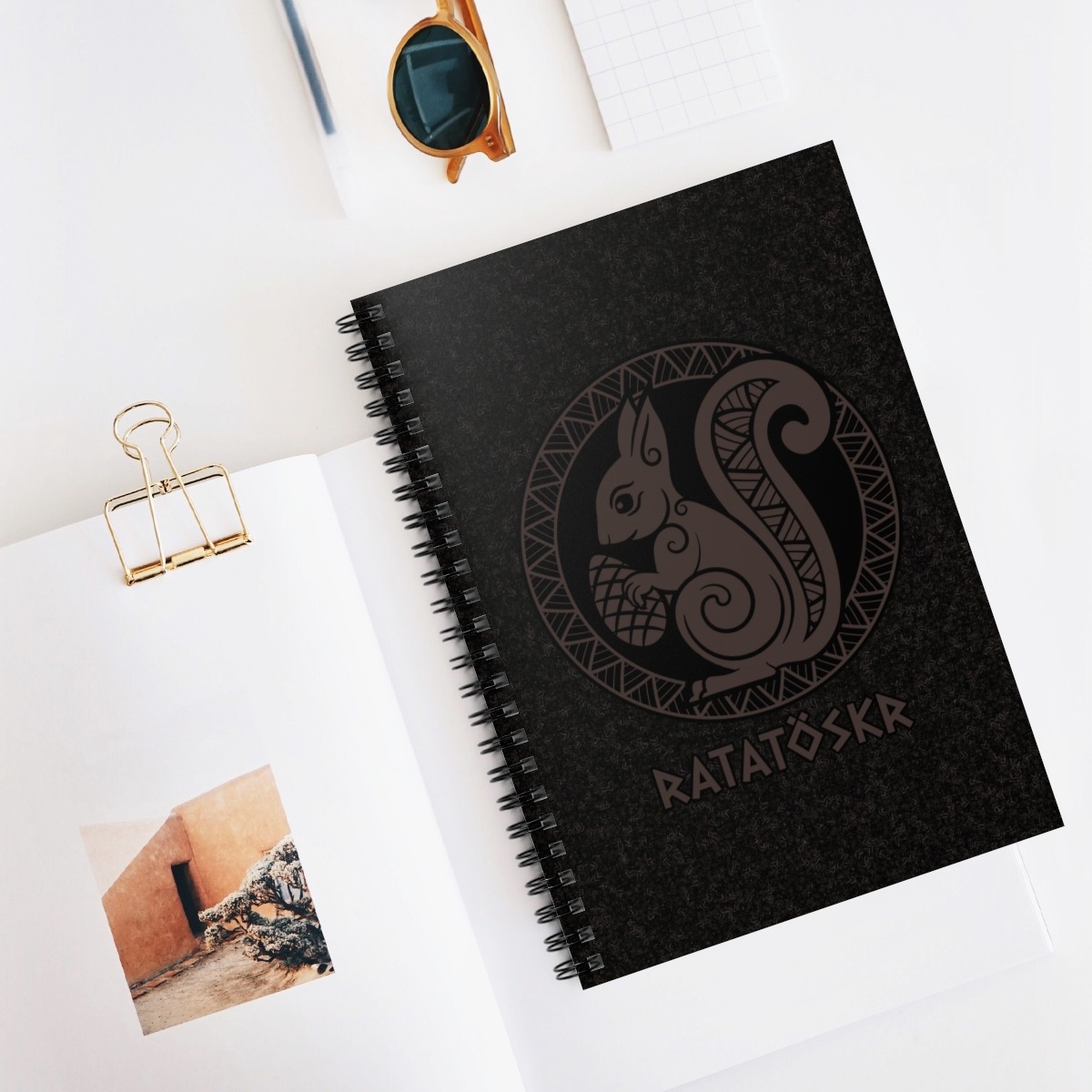 Brown Ratatoskr Spiral Notebook