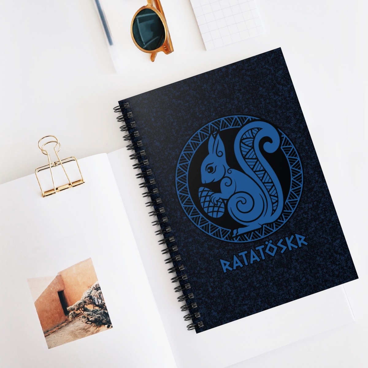 Royal Blue Ratatoskr Ruled Line Spiral Notebook
