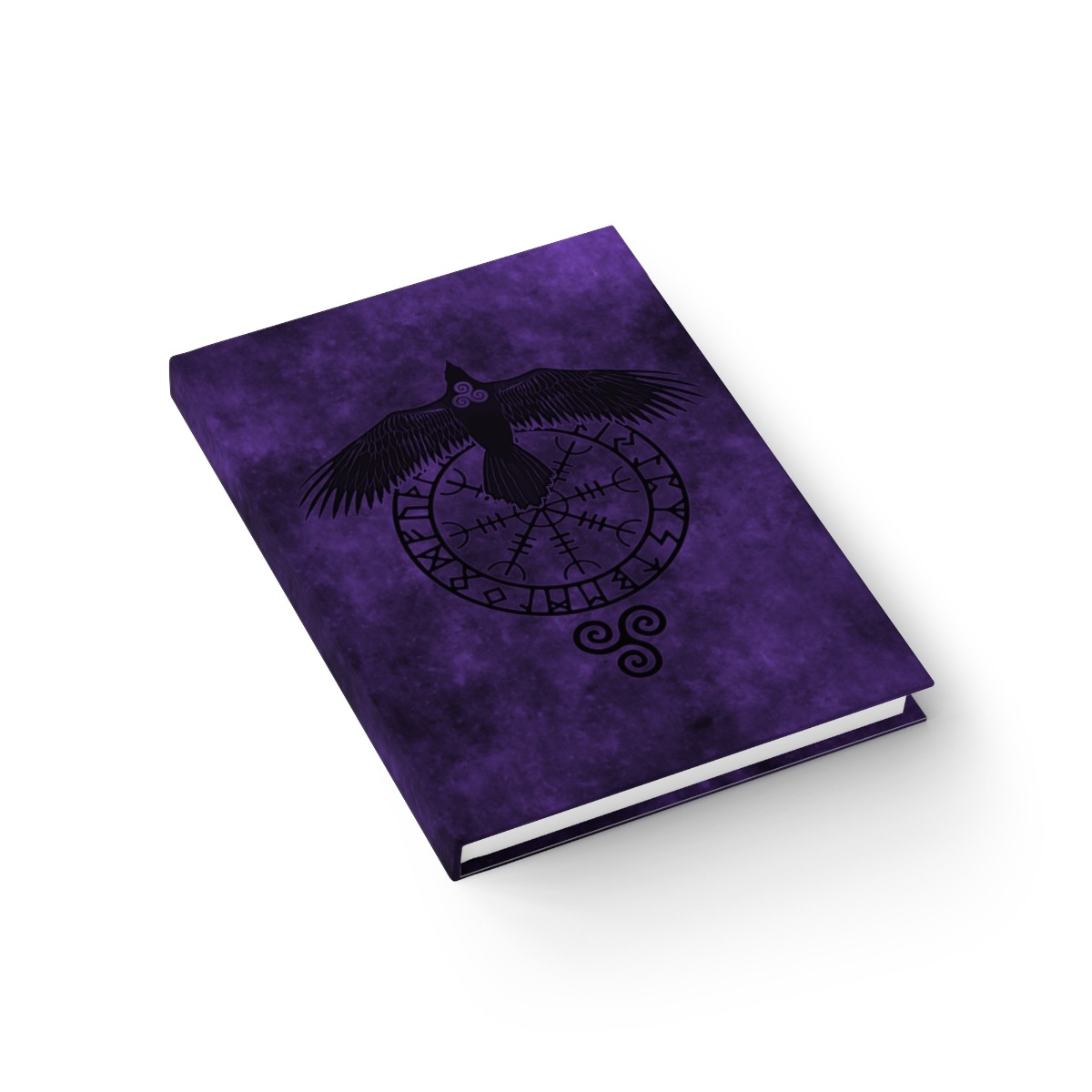 Purple Runic Raven Journal