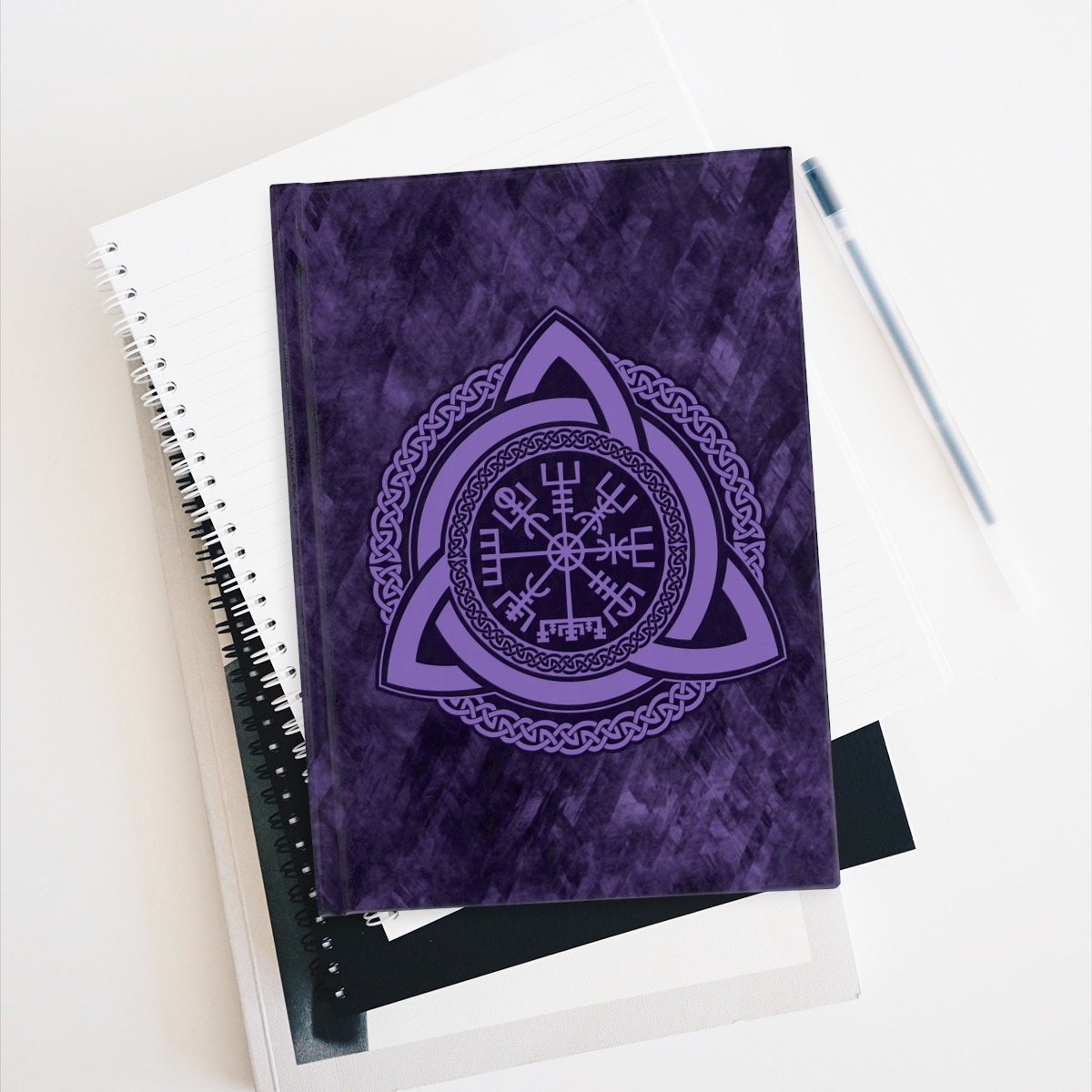 Purple Celtic Vegvisir Journal