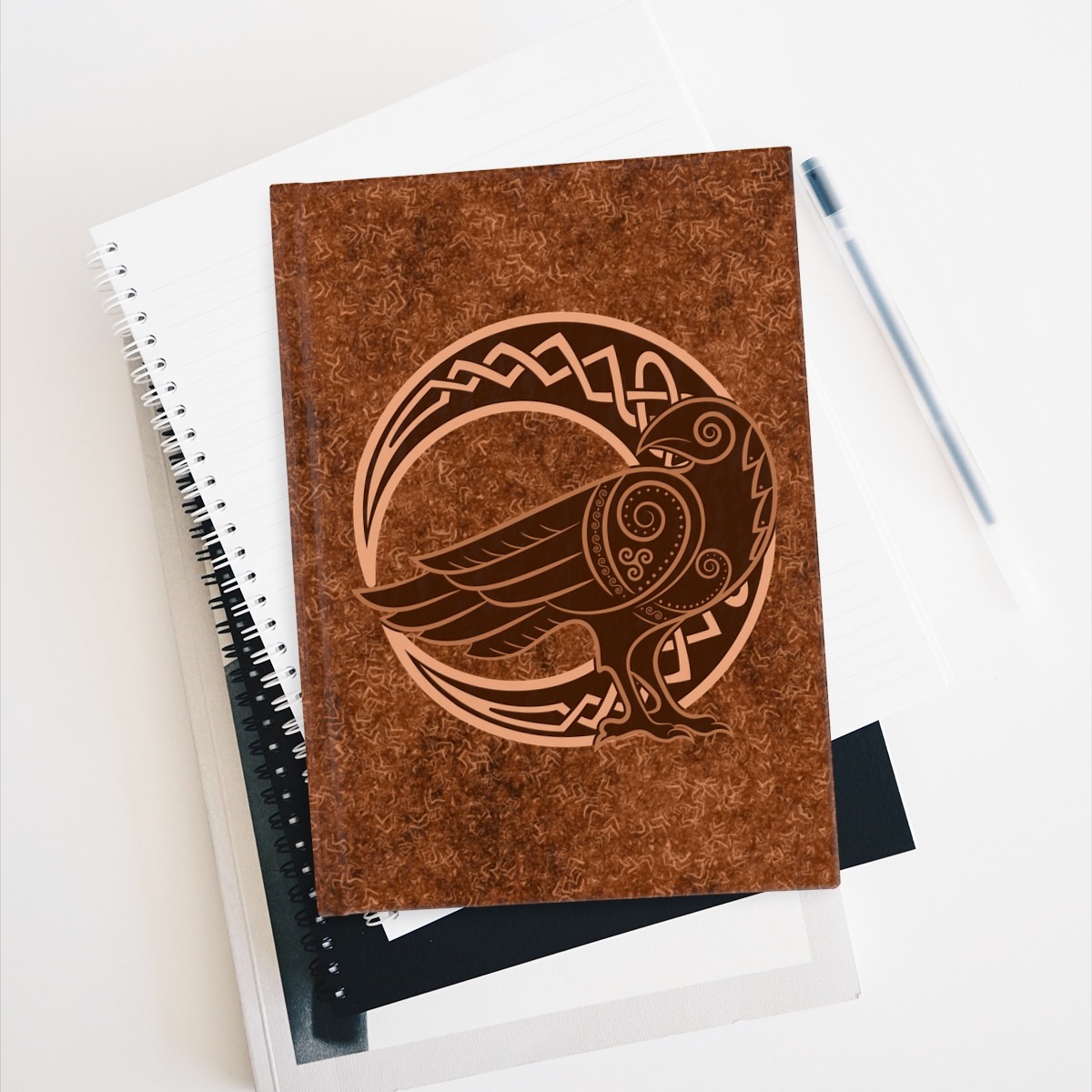 Copper Raven Crescent Moon Journal