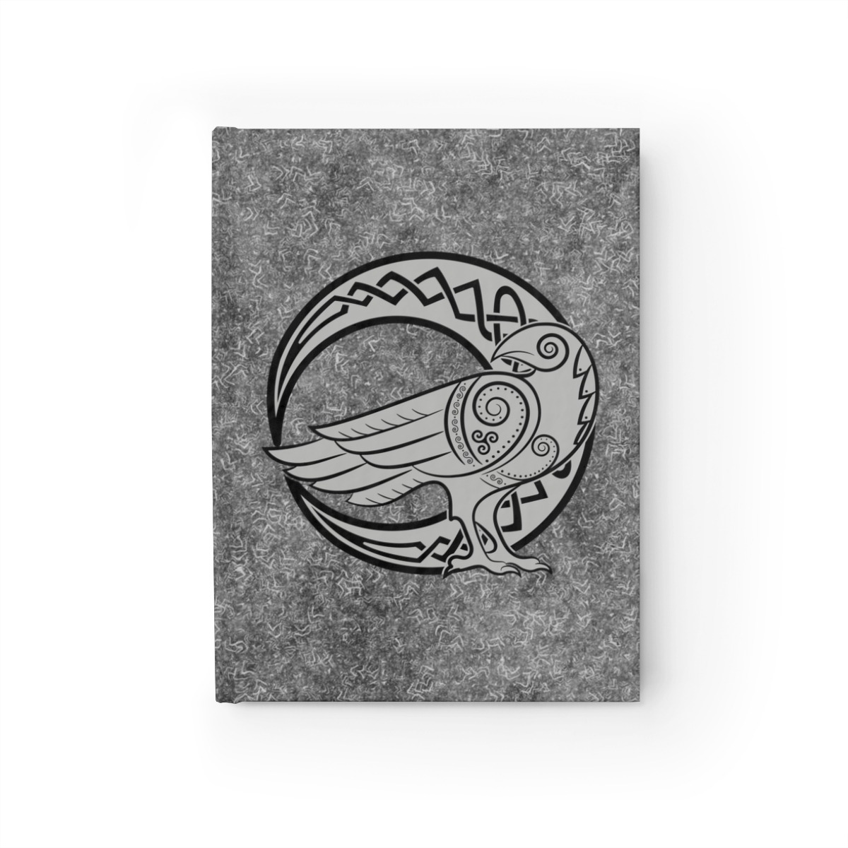 Gray Raven Crescent Moon Journal – Ruled Line
