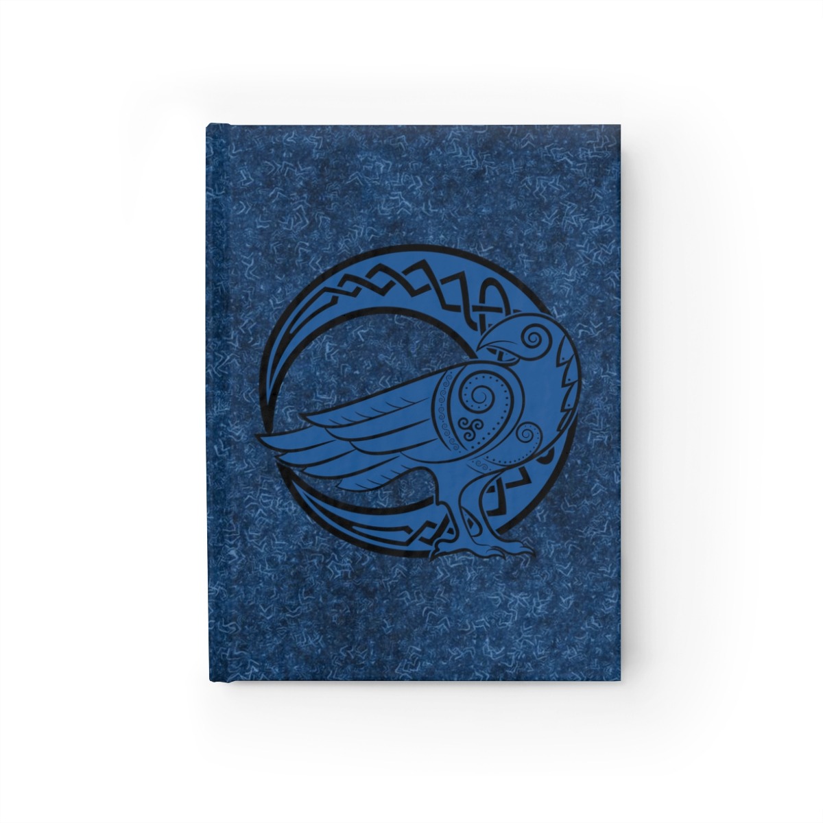 Royal Blue Raven Crescent Moon Journal