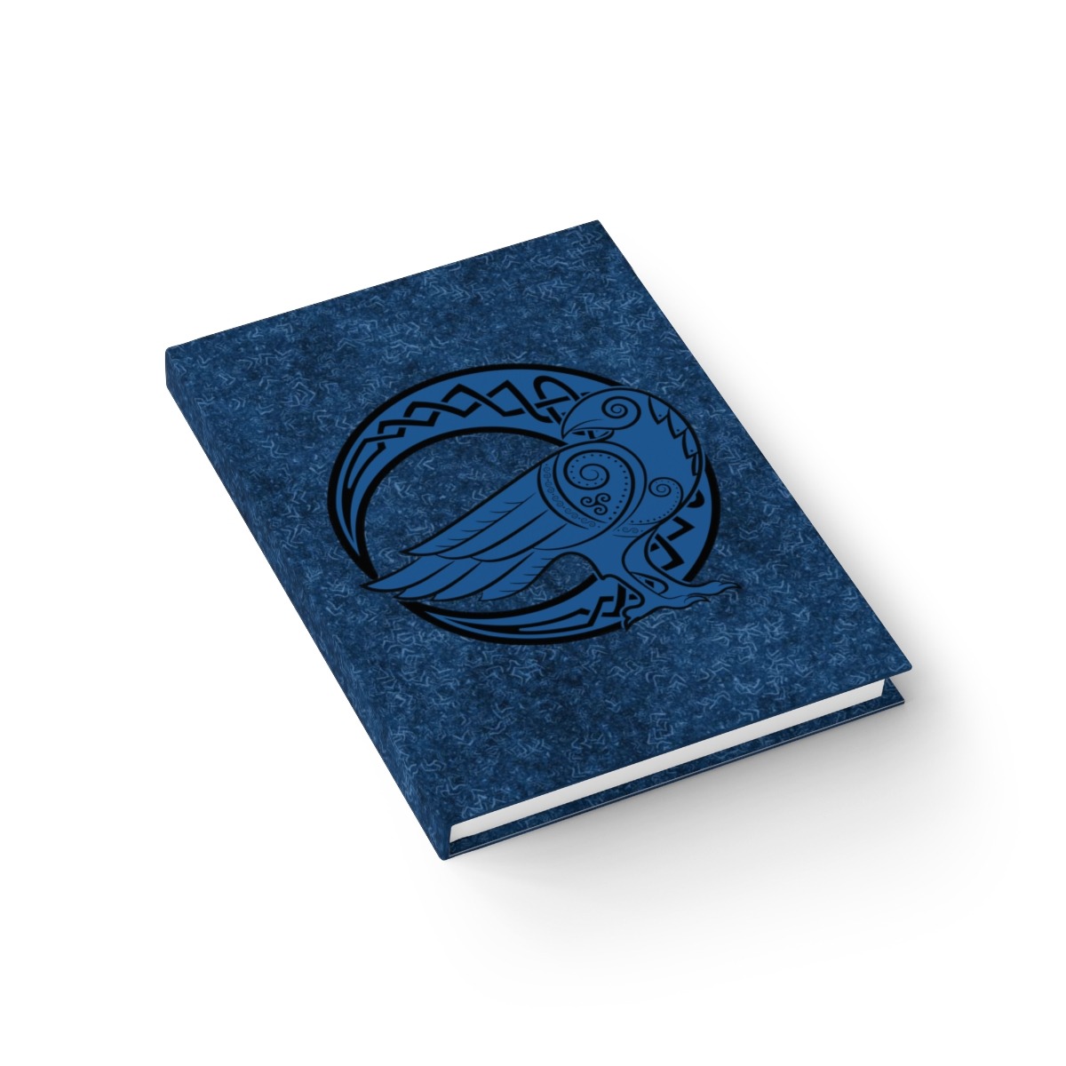 Royal Blue Raven Crescent Moon Journal – Ruled Line