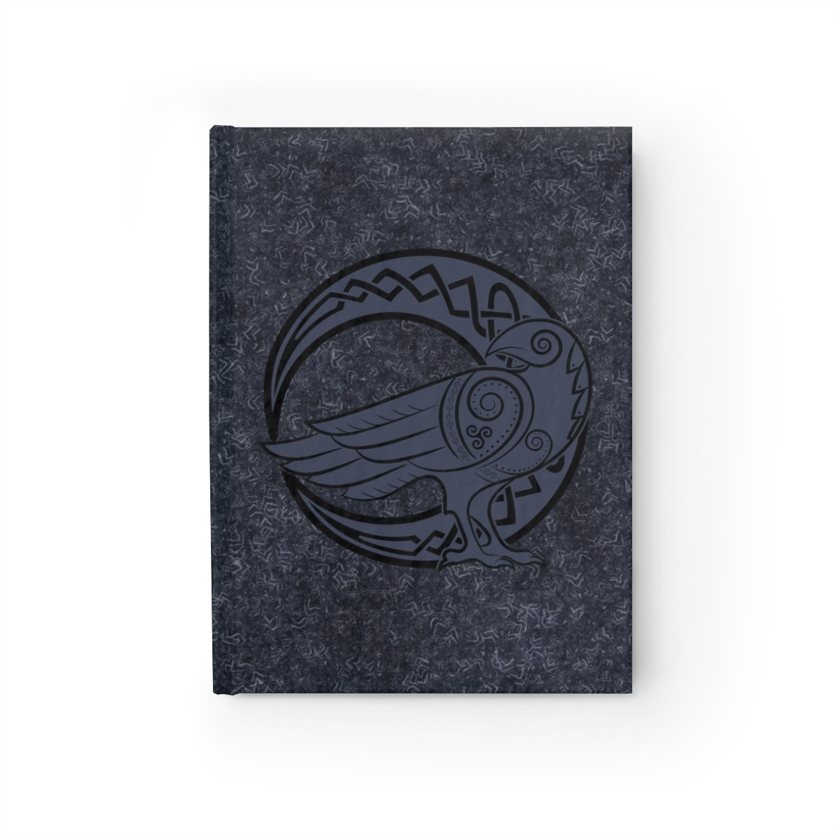 Navy Blue Raven Crescent Moon Journal