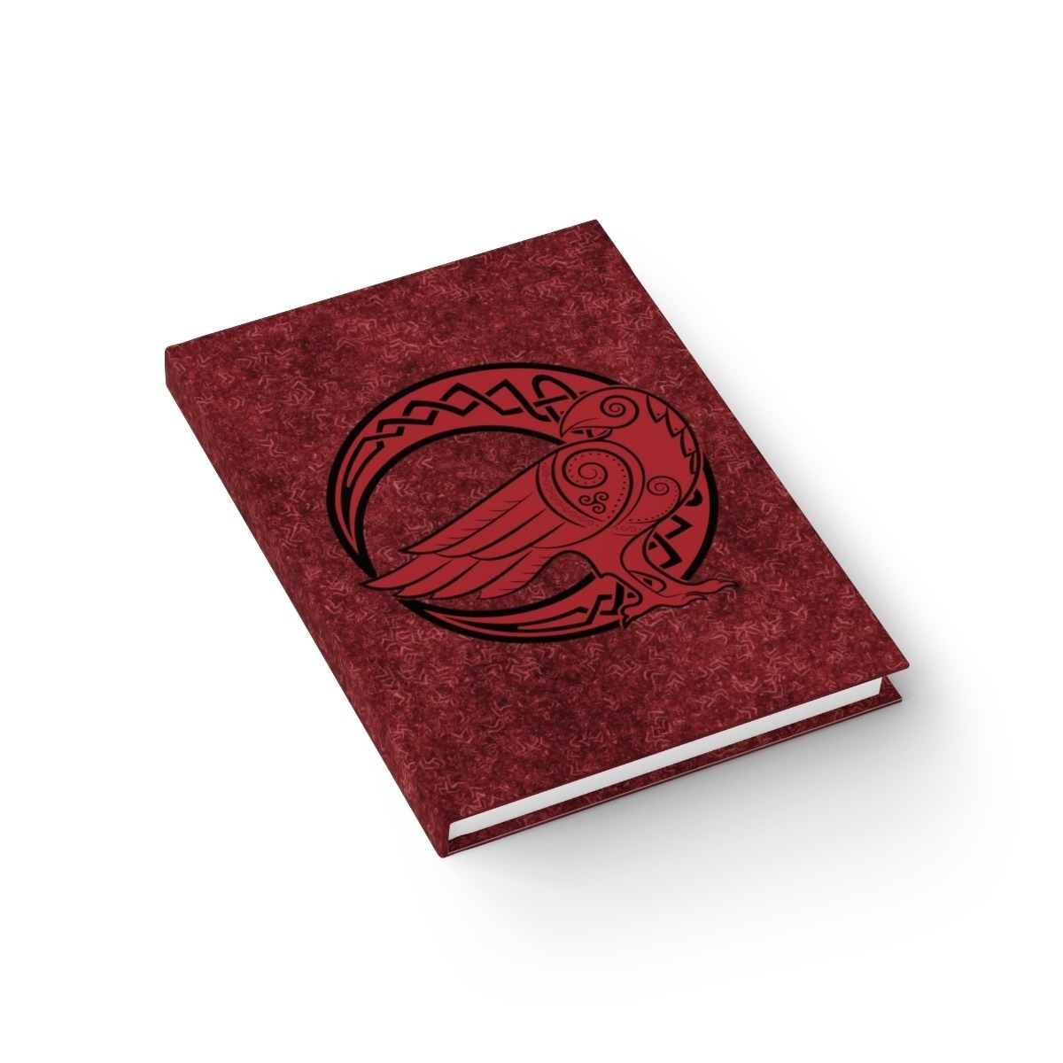 Red Raven Crescent Moon Journal
