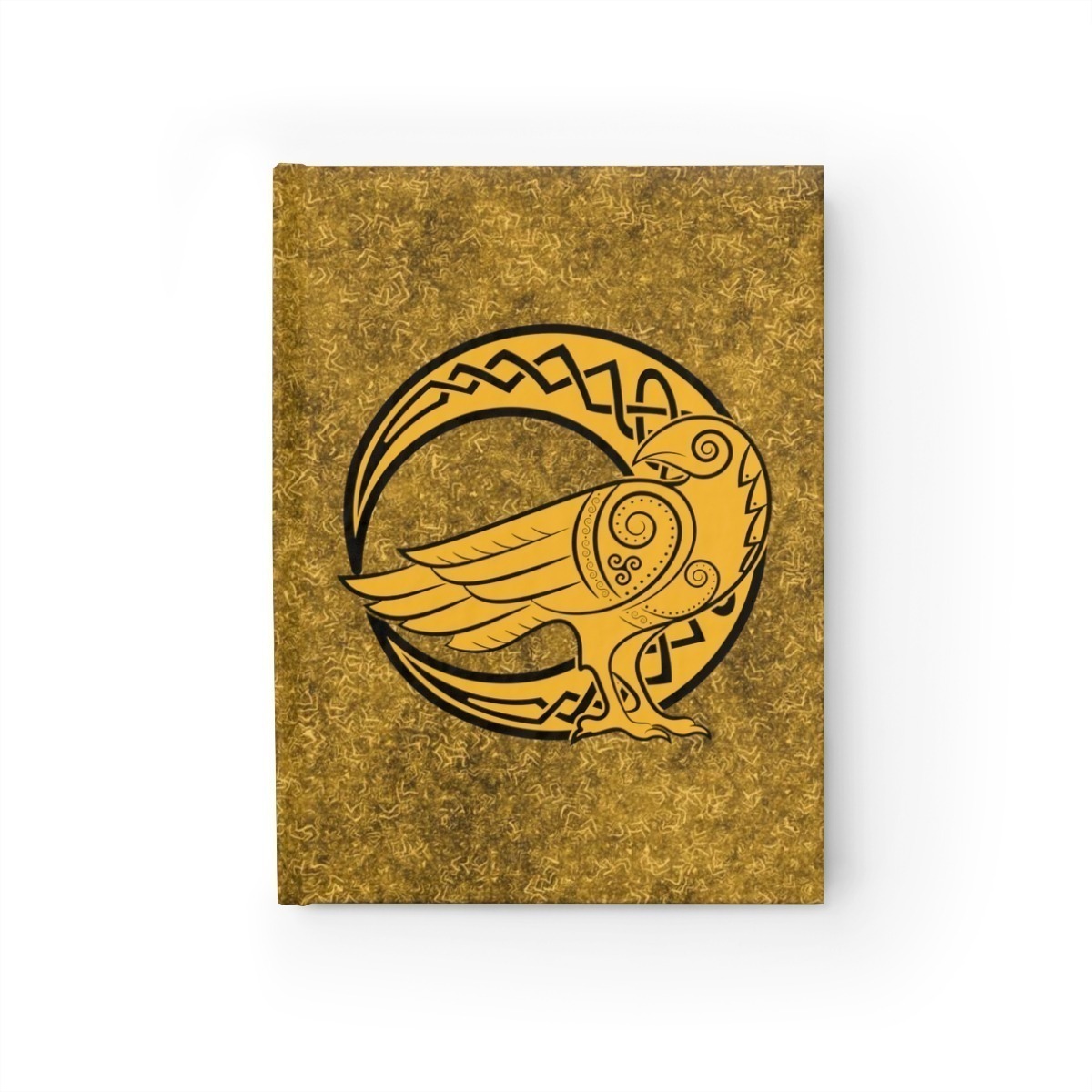 Yellow Raven Crescent Moon Journal
