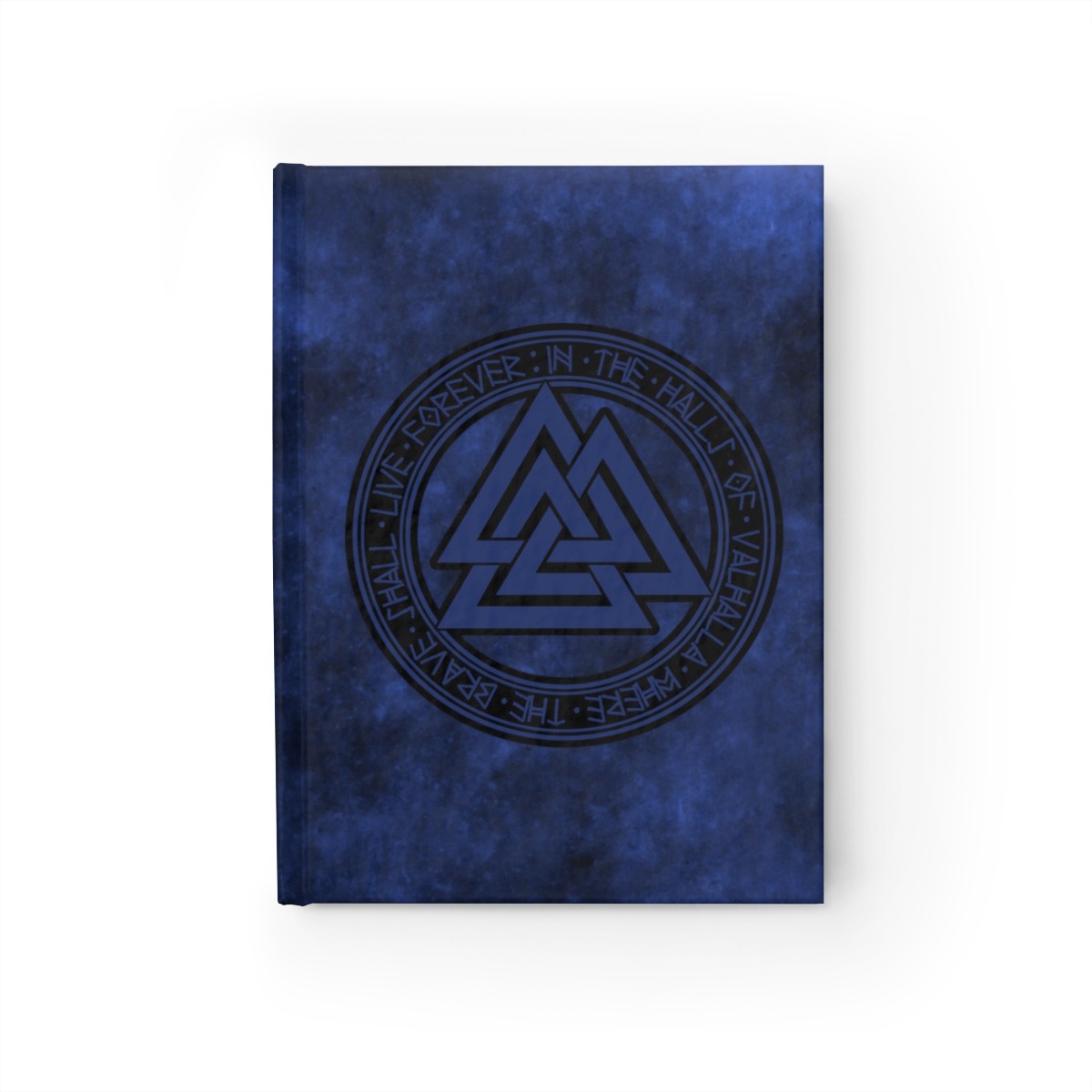 Blue Valknut Ruled Line Hardcover Journal
