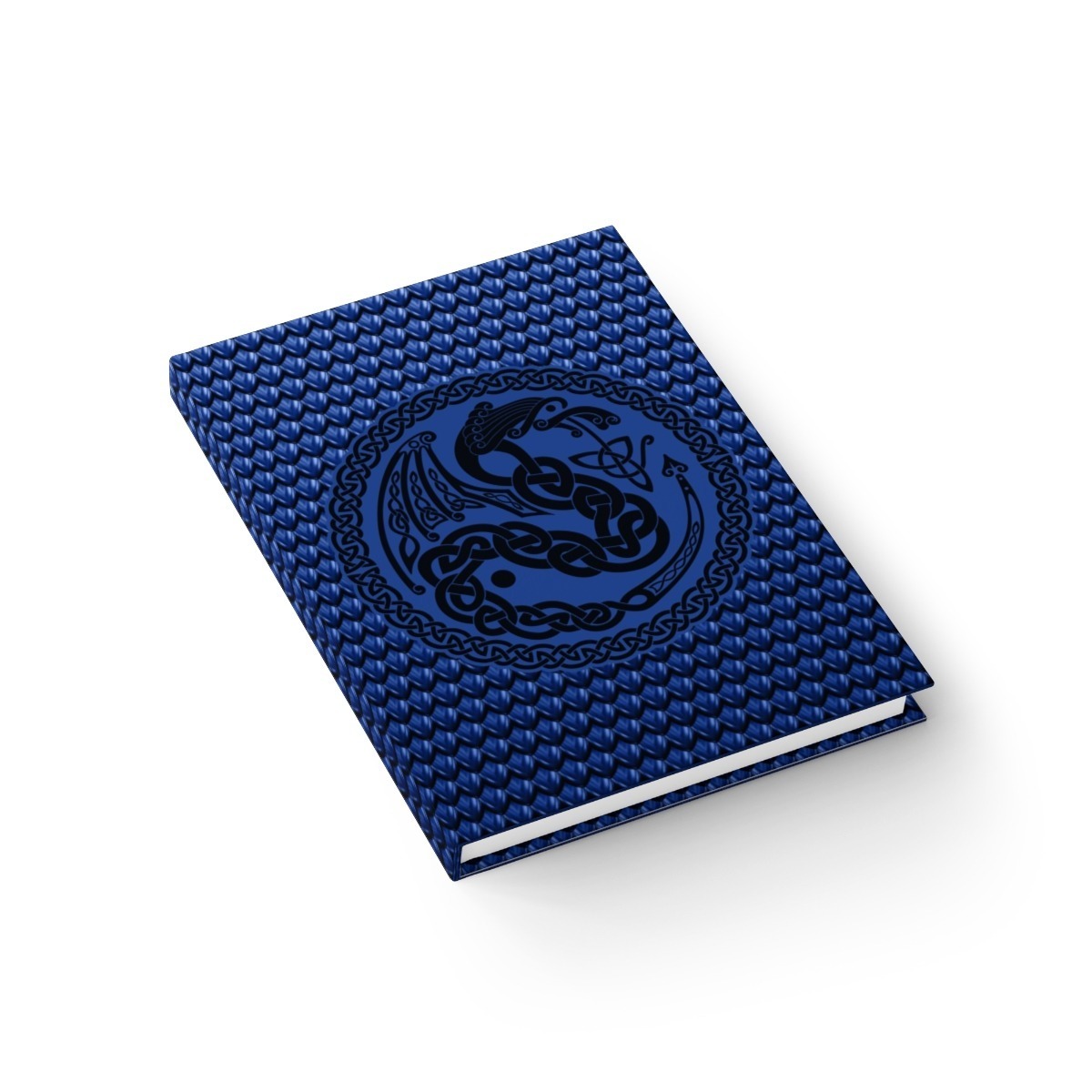 Blue Celtic Dragon Journal Ruled Line Hardcover Journal