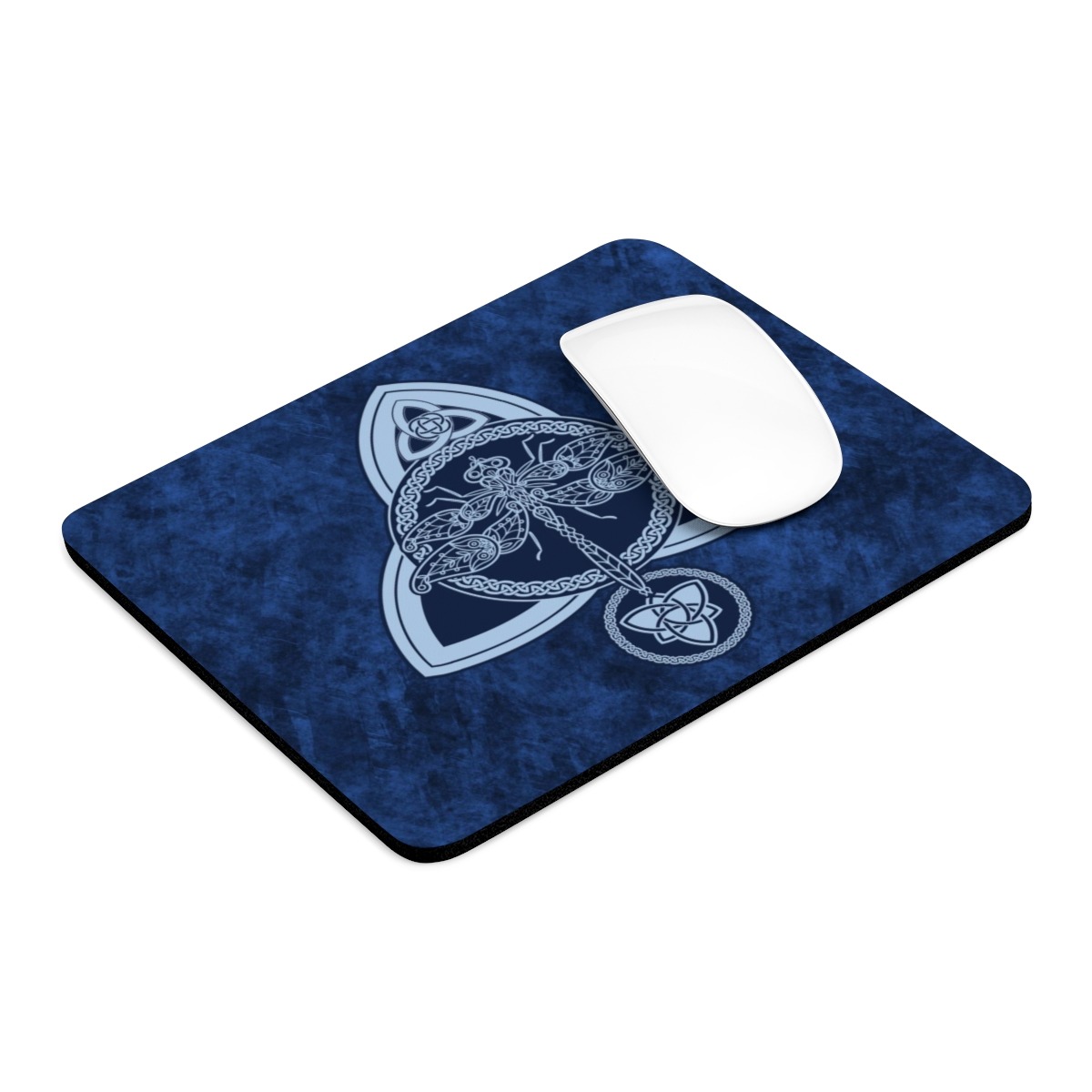 Blue Celtic Dragonfly Mouse Pad