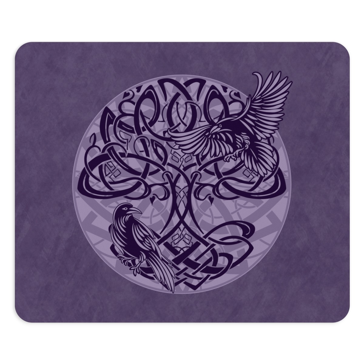 Purple Yggdrasil Ravens Mouse Pad