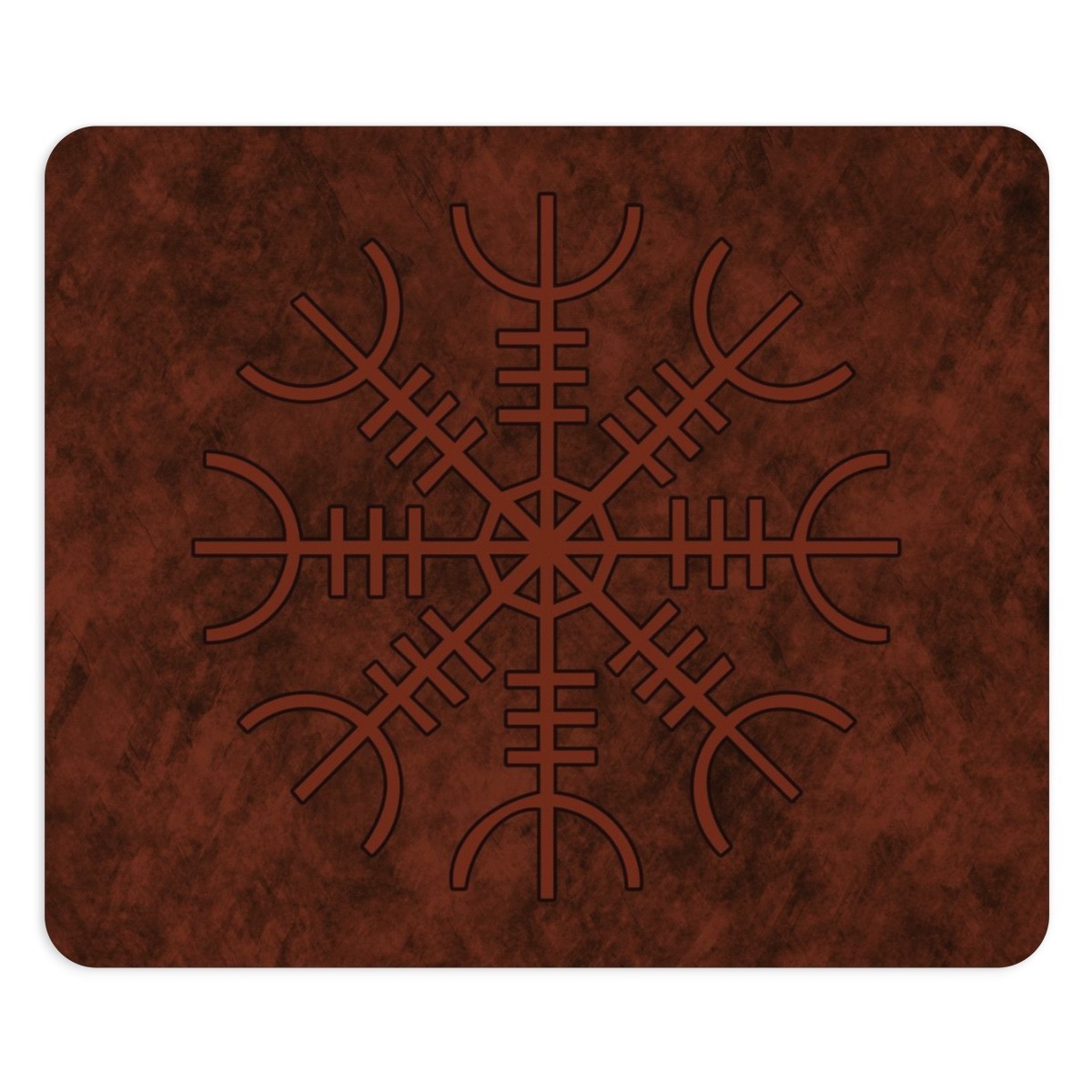 Rust Helm Of Awe Mouse Pad