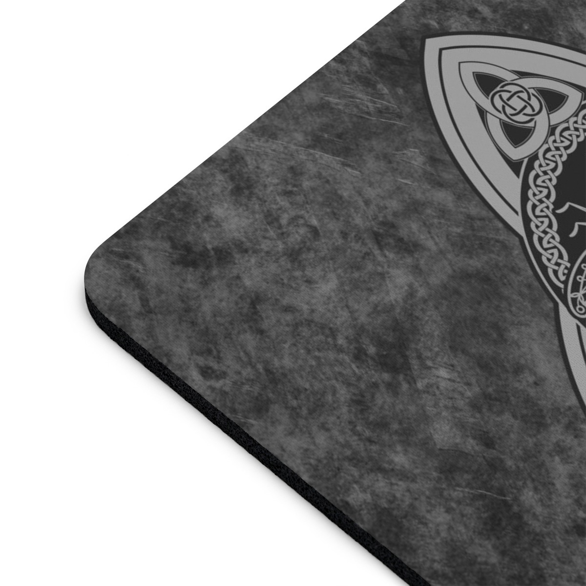 Gray Celtic Dragonfly Mouse Pad