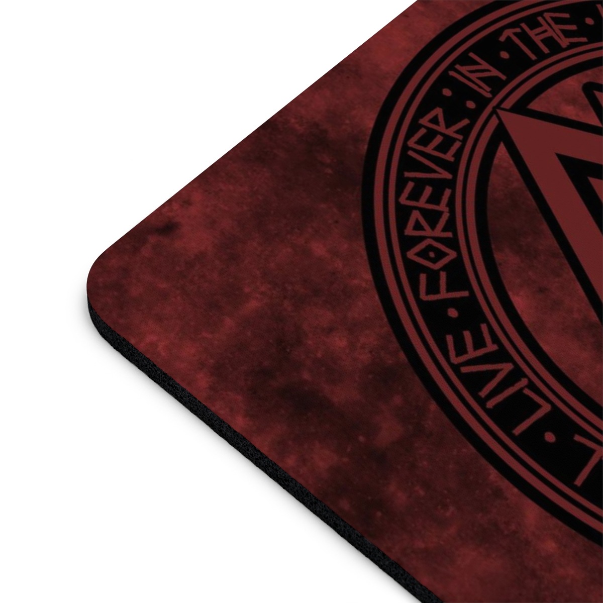Red Valknut Mouse Pad