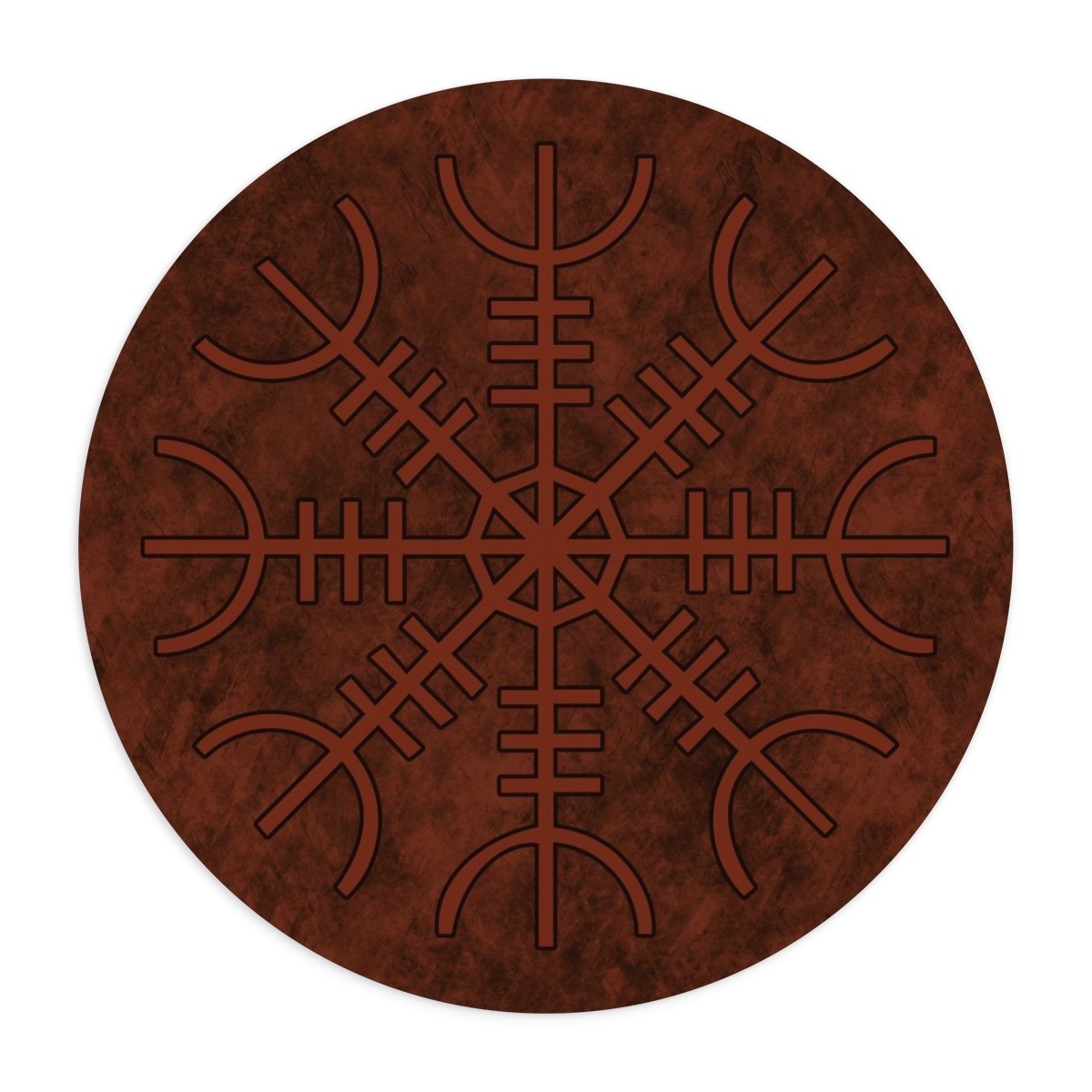 Rust Helm Of Awe Mouse Pad