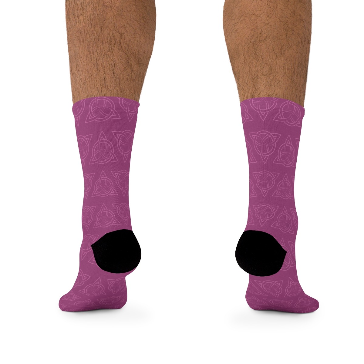 Berry Celtic Triquetra Socks