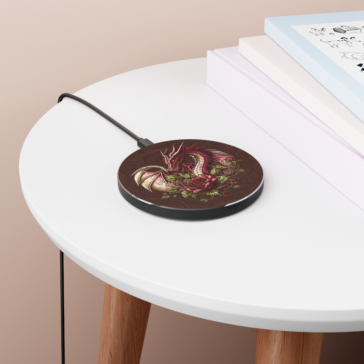 Heart Shaped Dragon Wireless Charger