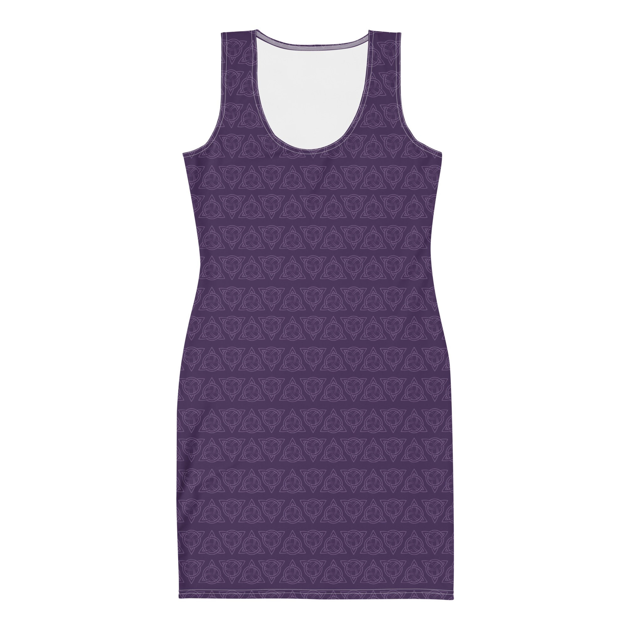 Purple Celtic Triquetra Tank Dress