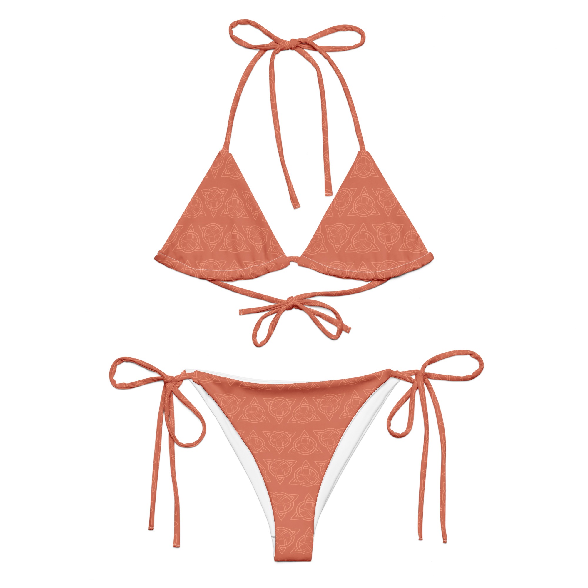 Persimmon Celtic Triquetra String Bikini