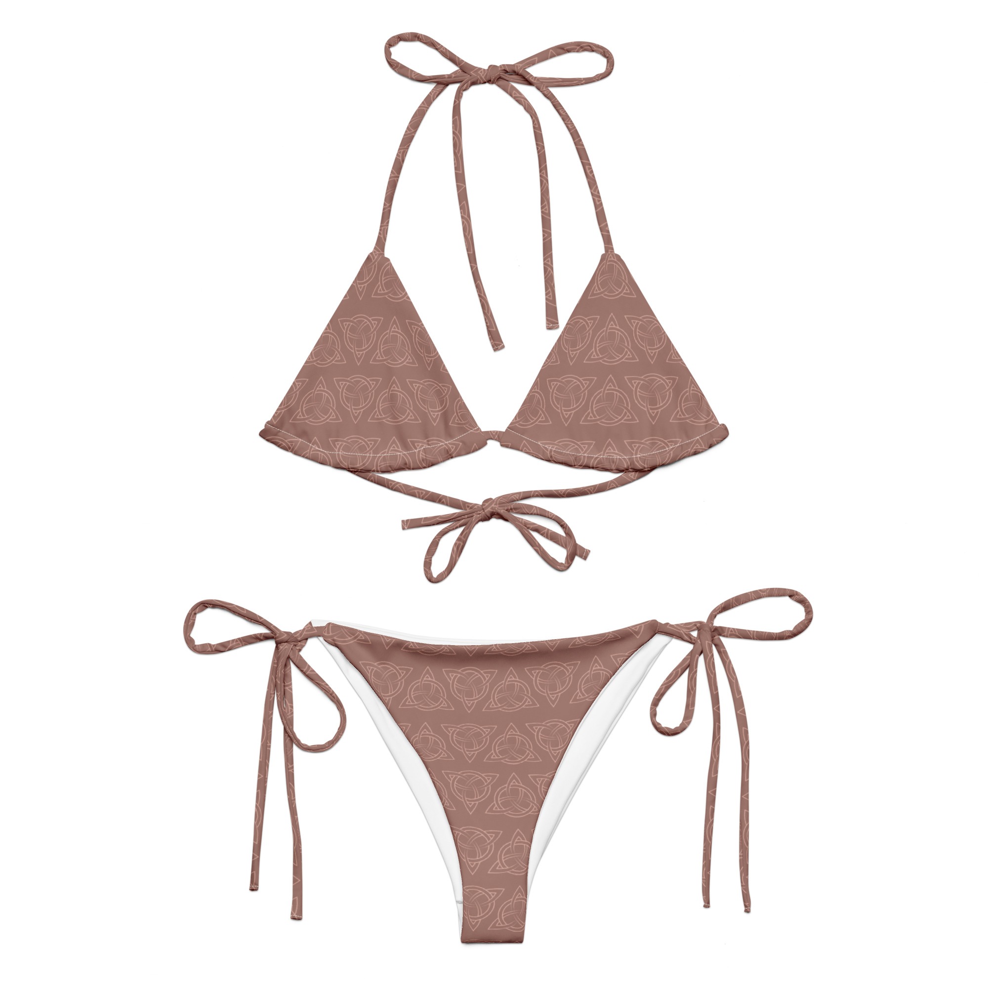 Blush Celtic Triquetra String Bikini