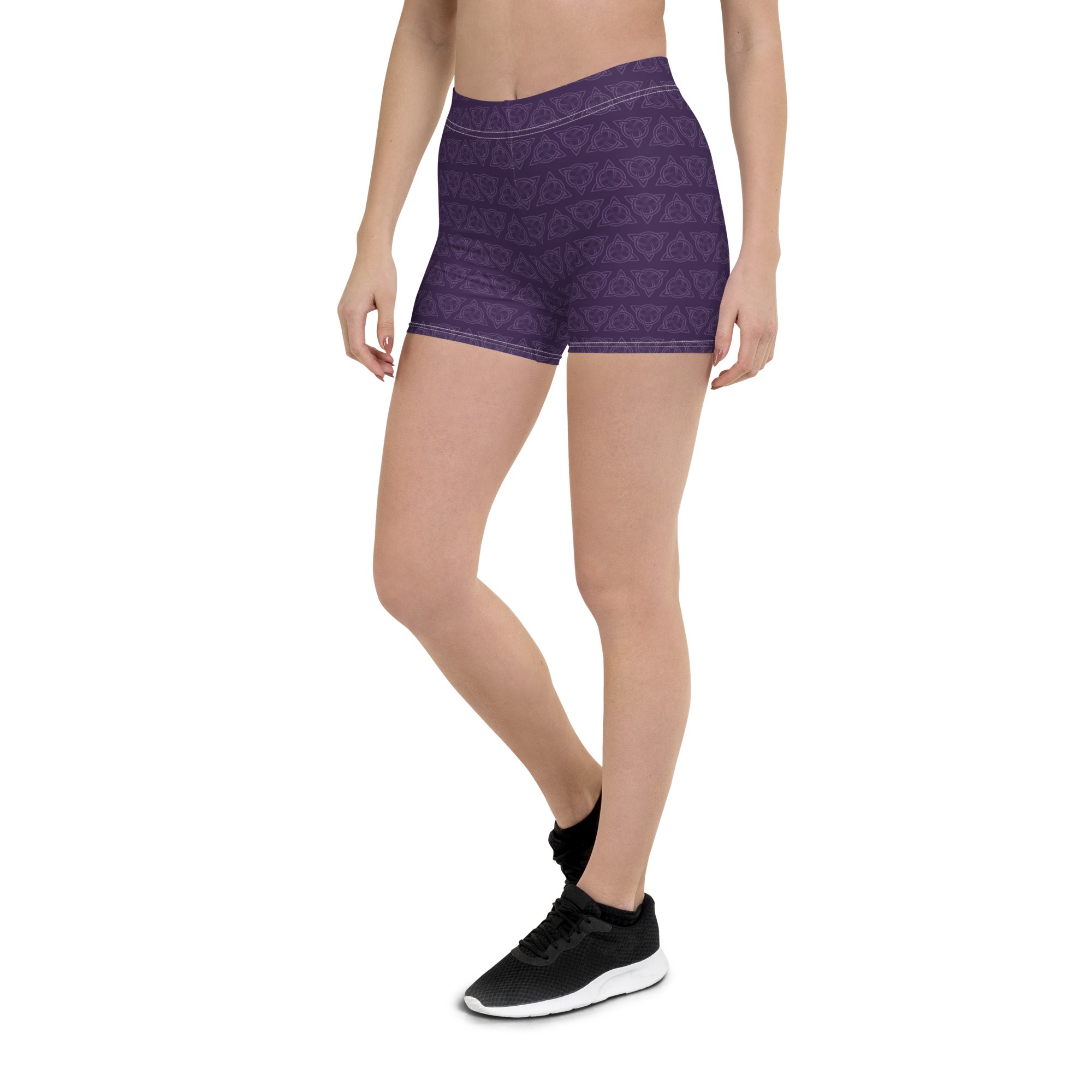 Purple Celtic Triquetra Shorts