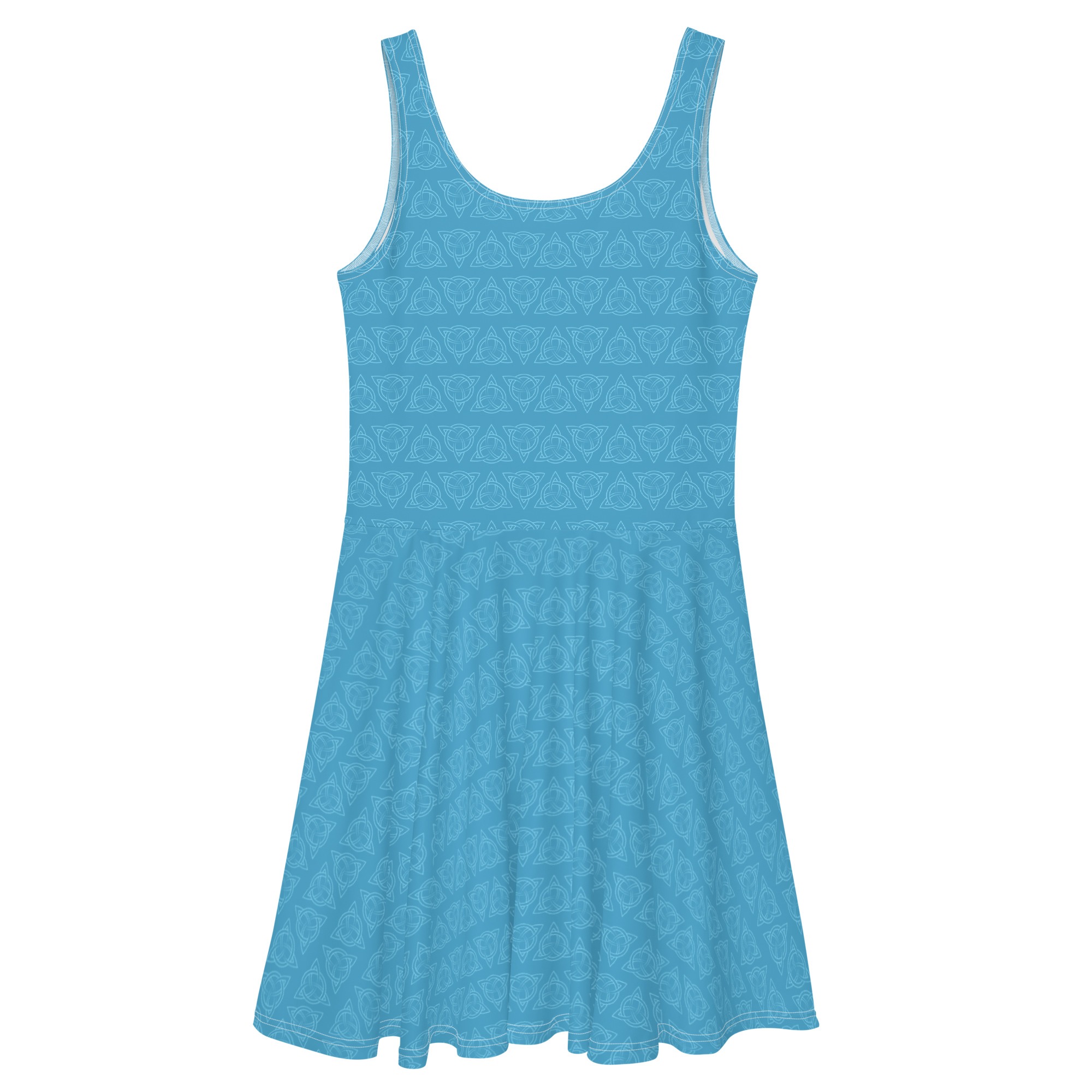 Blue Celtic Triquetra Skater Dress