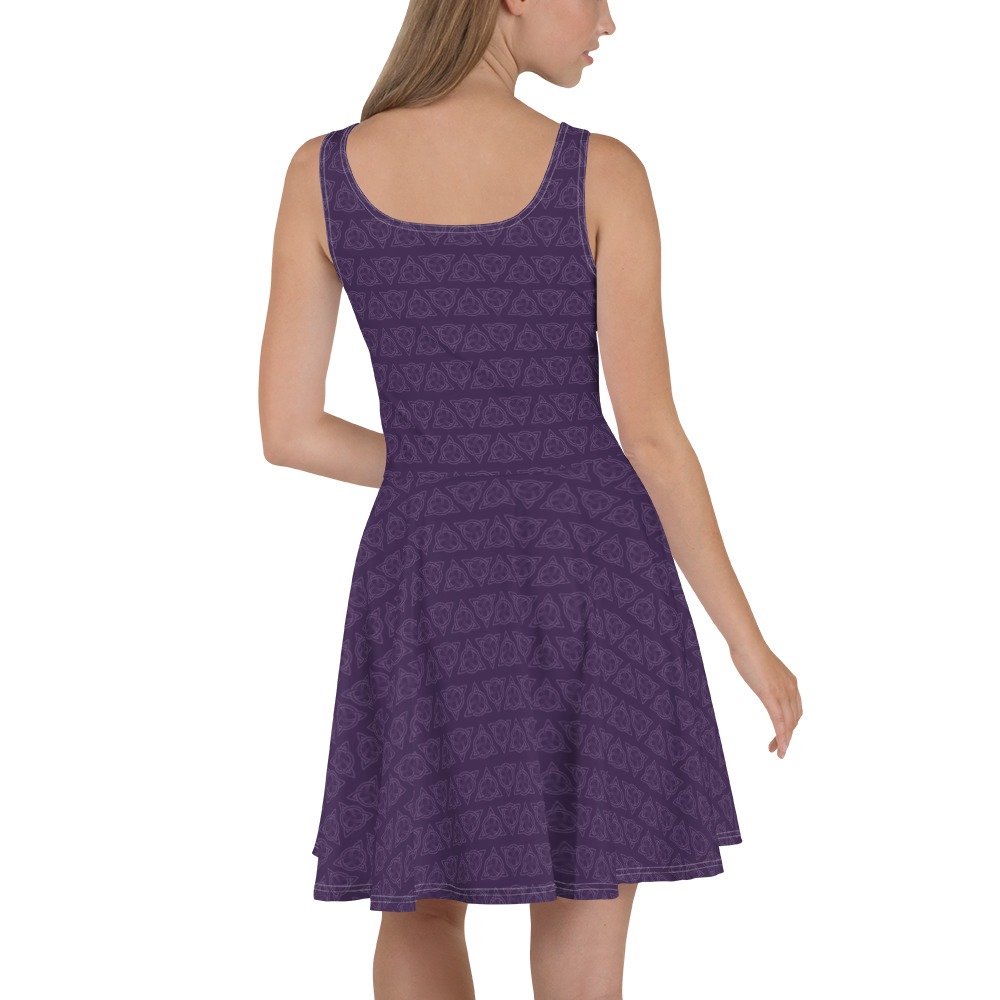 Purple Celtic Triquetra Skater Dress